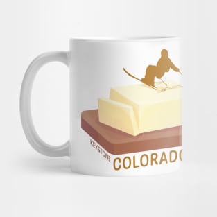 Ski Butter Carving | Keystone Colorado Mug